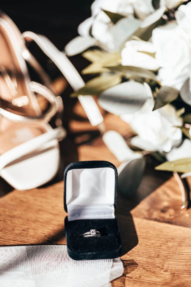 Bei der Hochzeitsreportage wurden die Accessoires fotografiert.